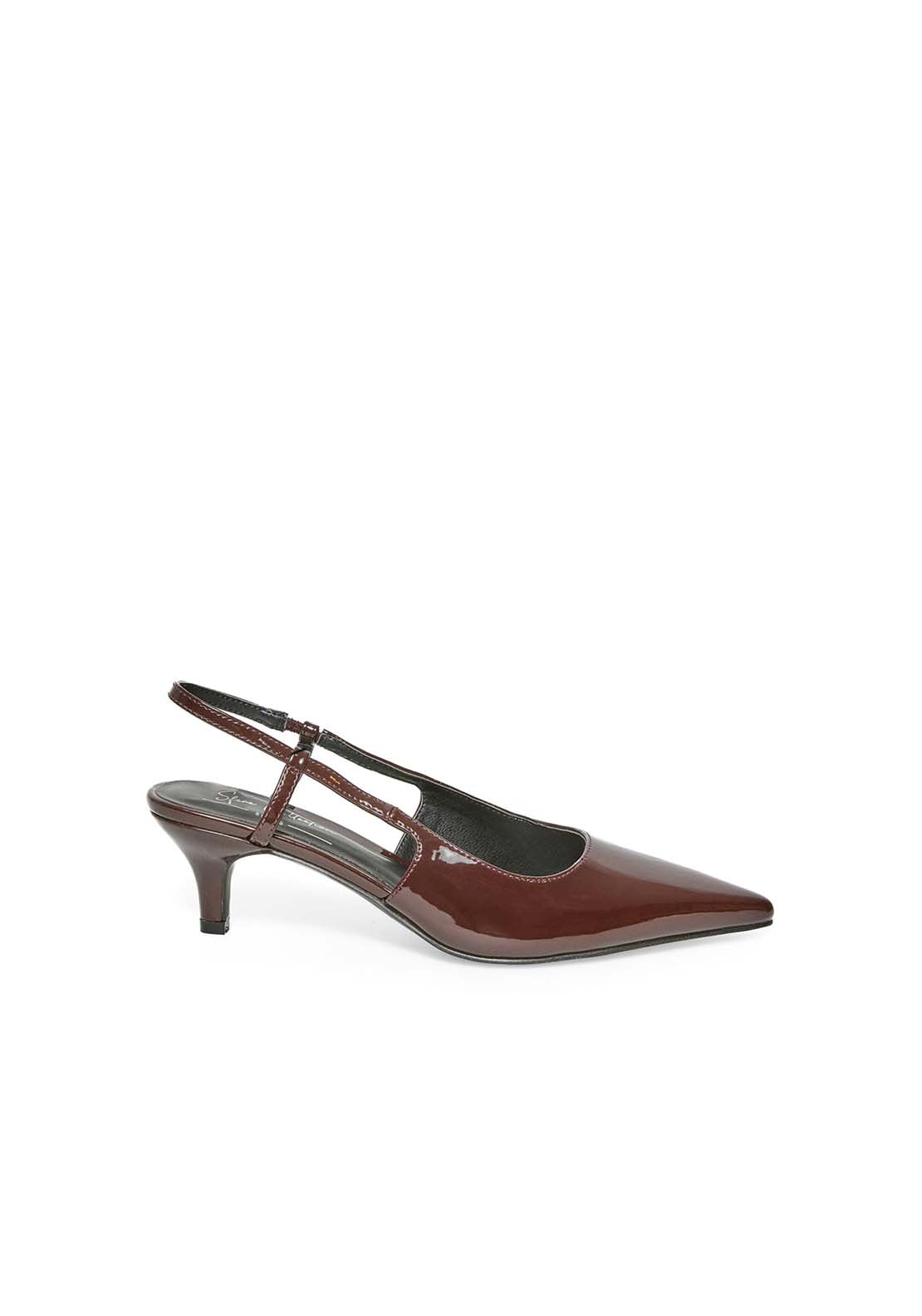 Patent Baby Heels - Brown