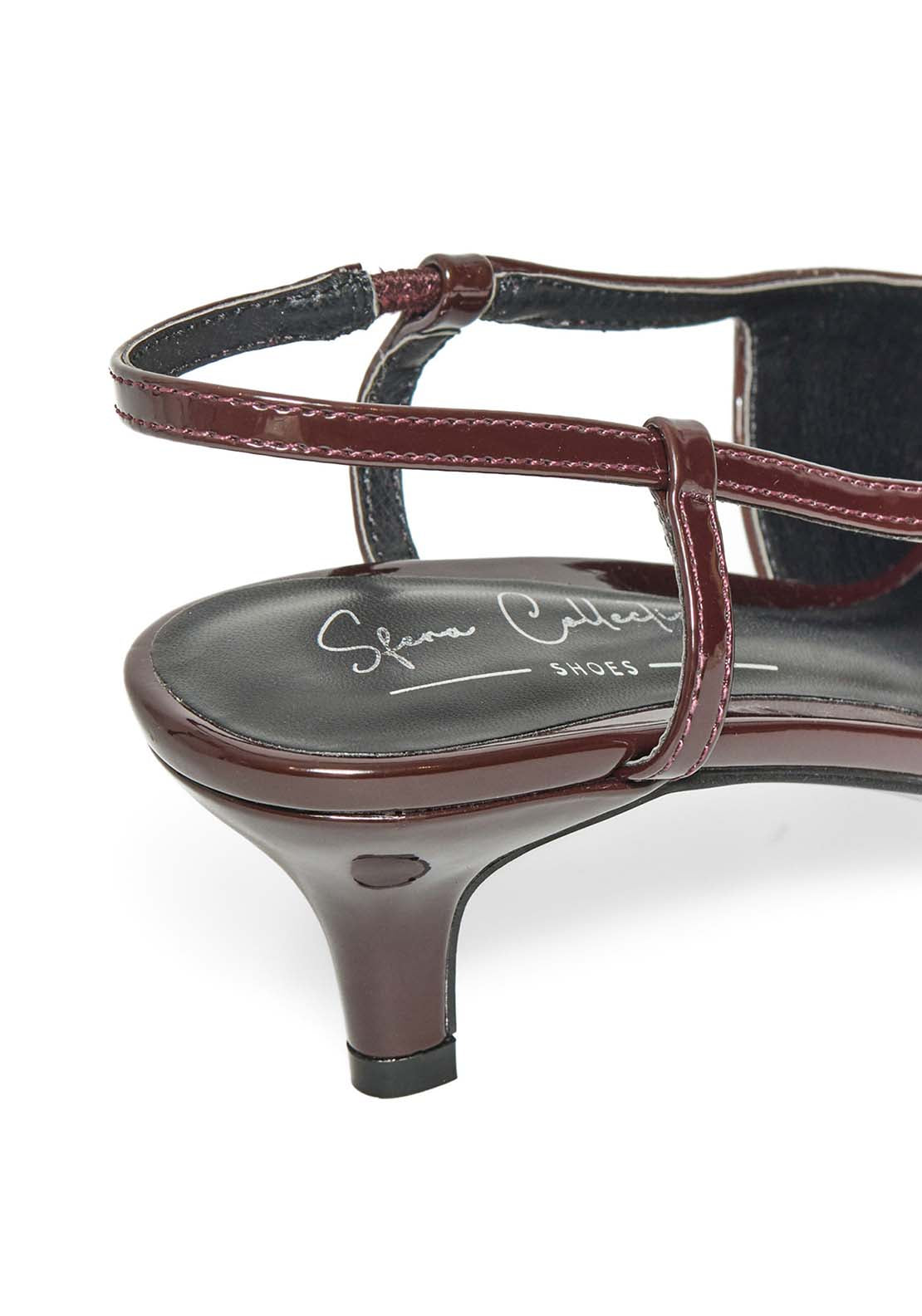 Patent Baby Heels - Brown