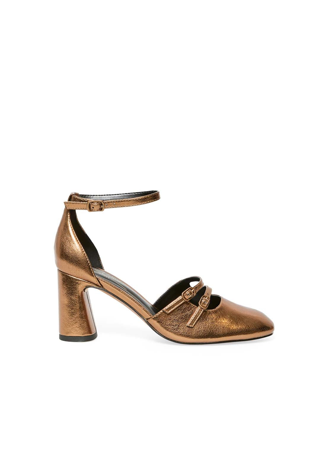 Buckled Mary Janes - Orange