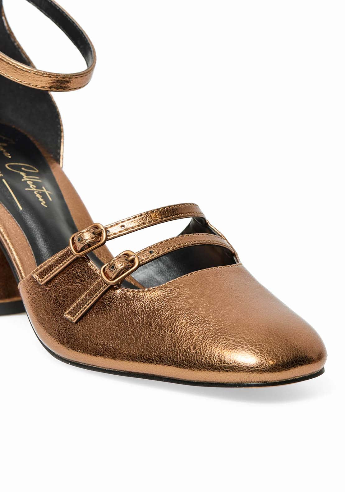 Buckled Mary Janes - Orange