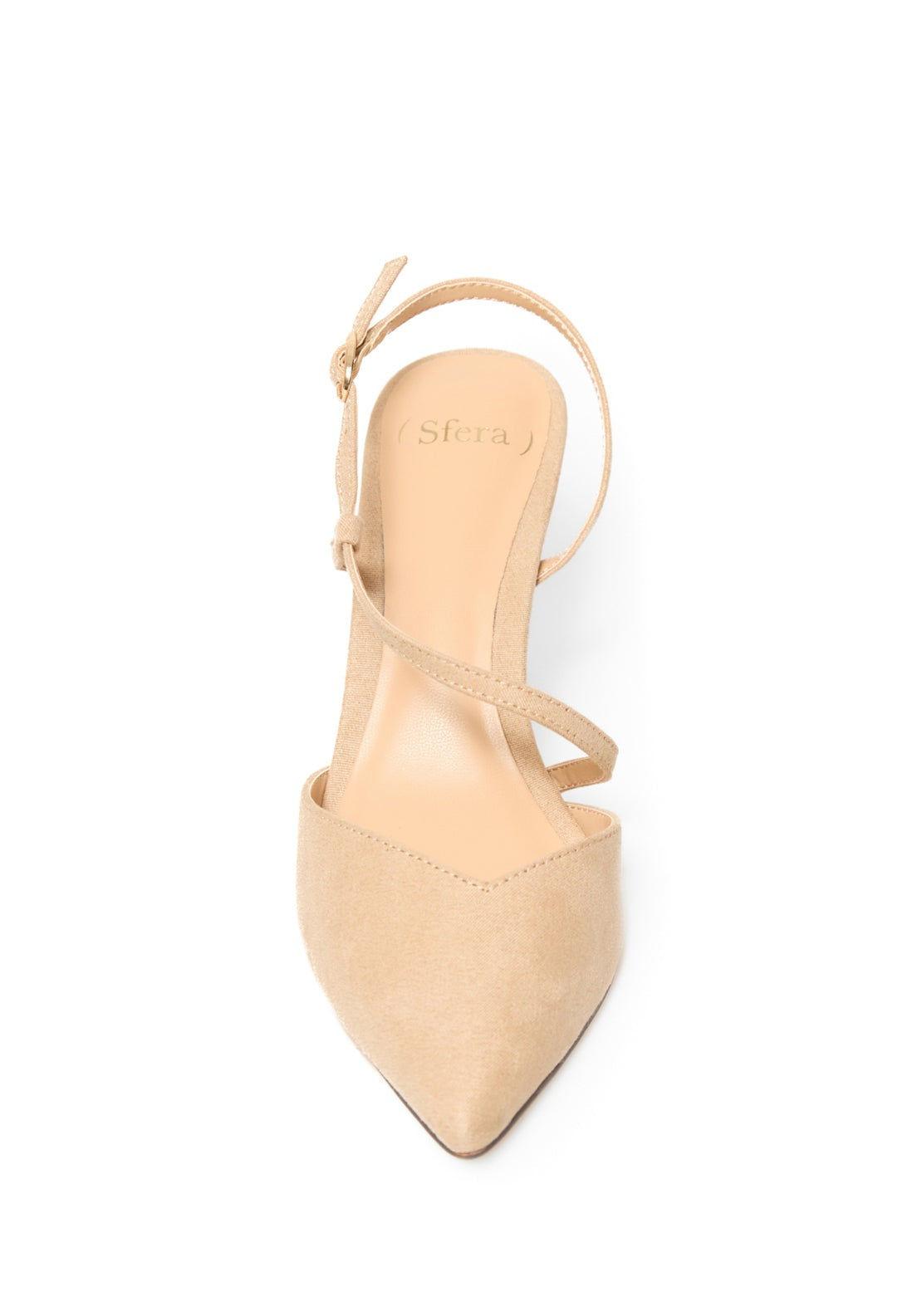 Basic Pointed Strap Stiletto - Melange Light
