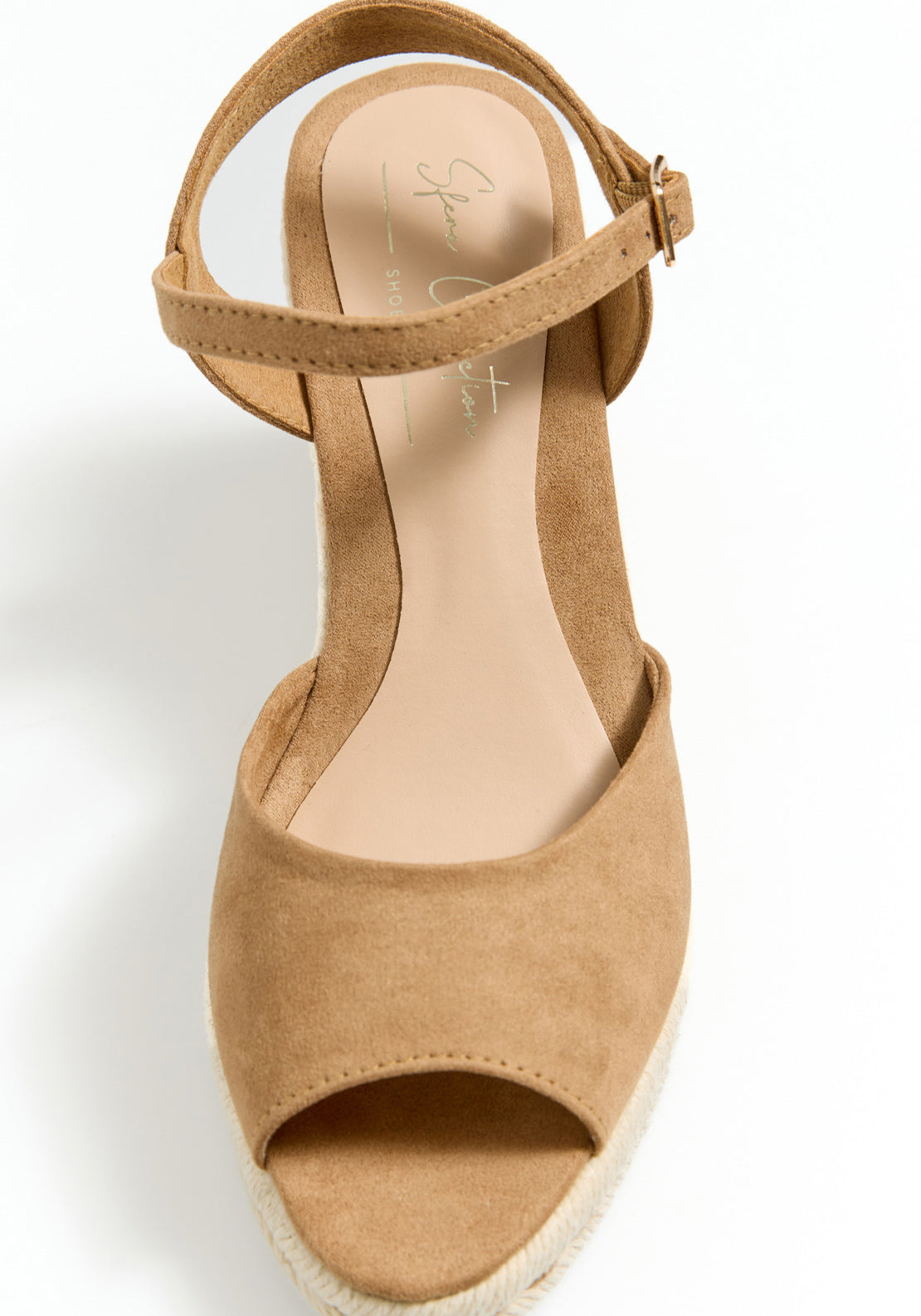 Sfera Raffia Wedge Sandal - Camel 3 Shaws Department Stores