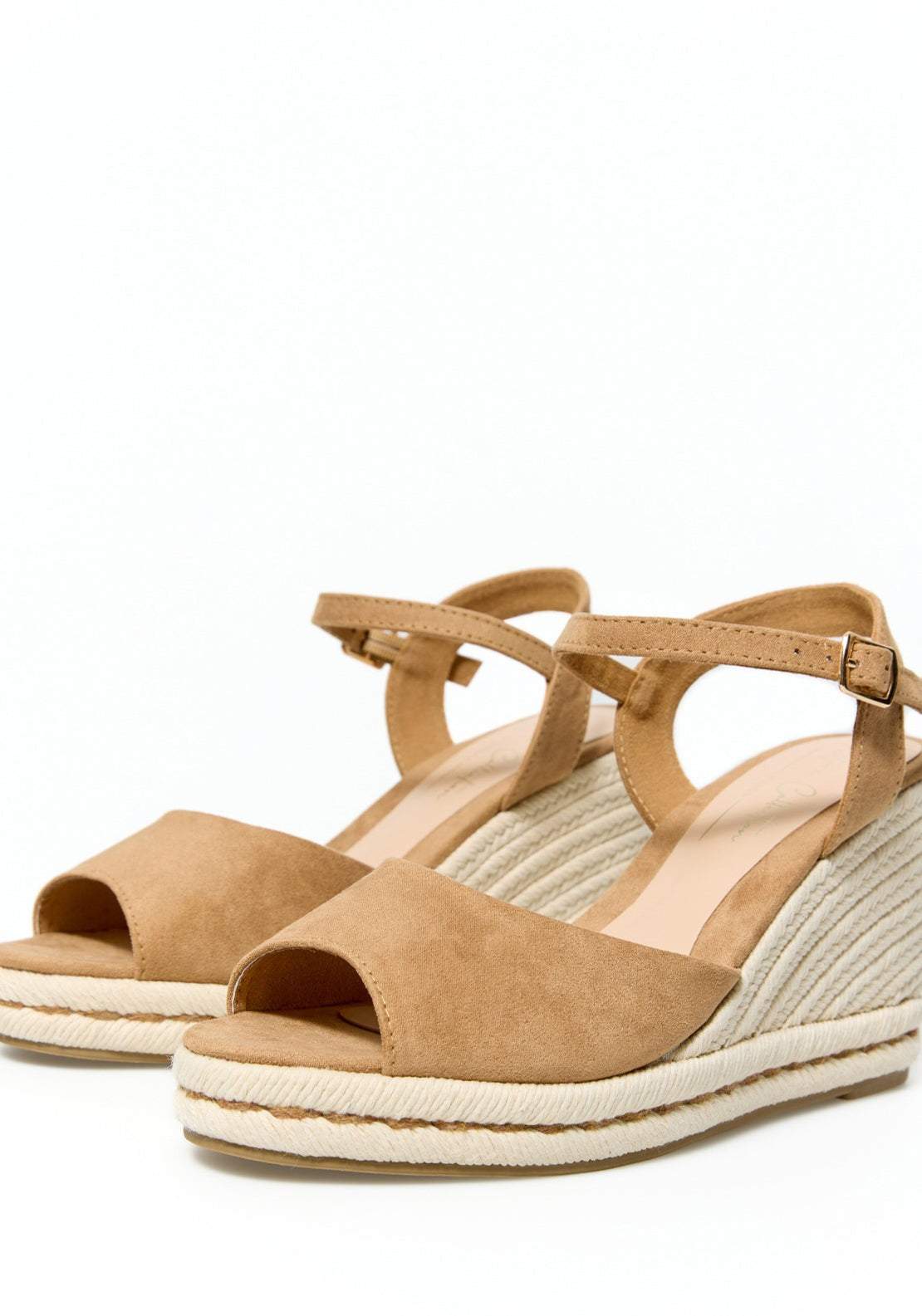 Sfera Raffia Wedge Sandal - Camel 5 Shaws Department Stores