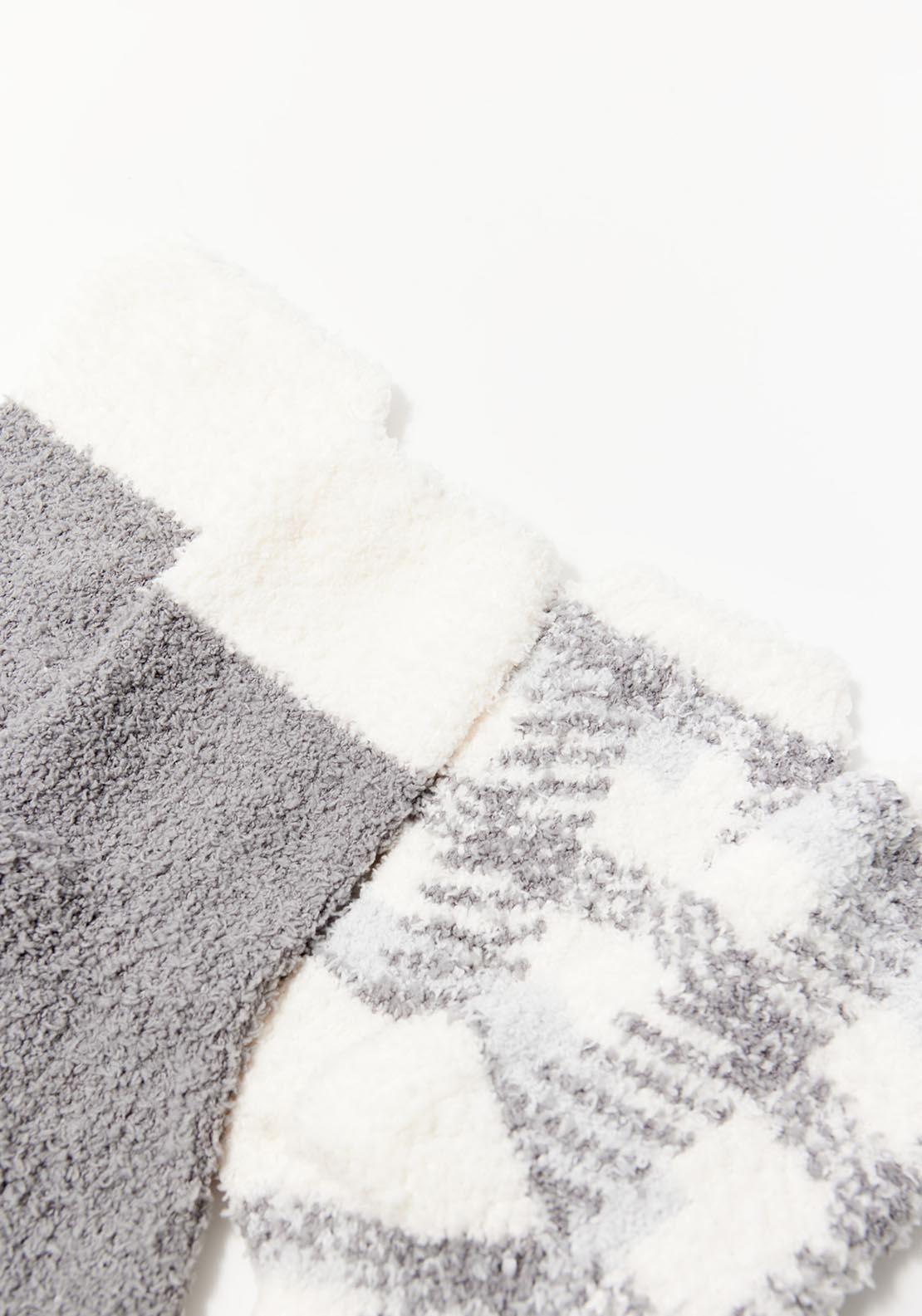 Sfera Two-pack house socks - Grey 2 Shaws Department Stores