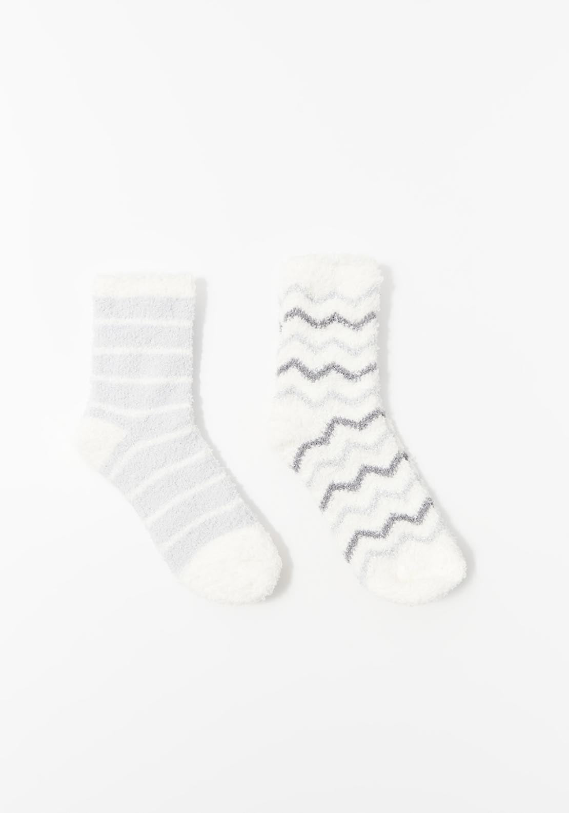 Sfera Two-pack house socks - Grey 1 Shaws Department Stores