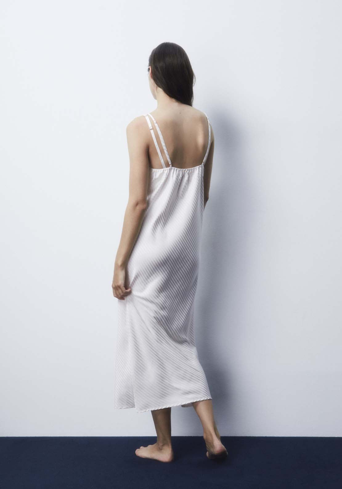 Sfera Rib-Knit Nightdress - Bone 5 Shaws Department Stores