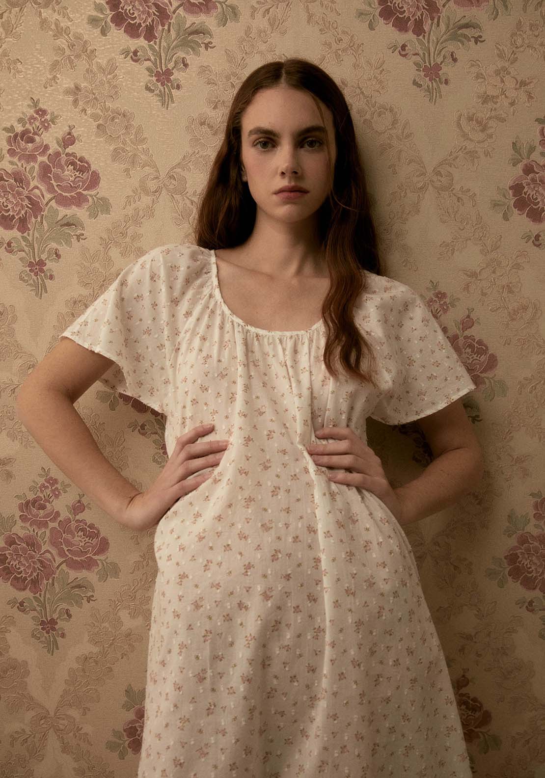 Sfera Flower Camisole - Ecru 3 Shaws Department Stores