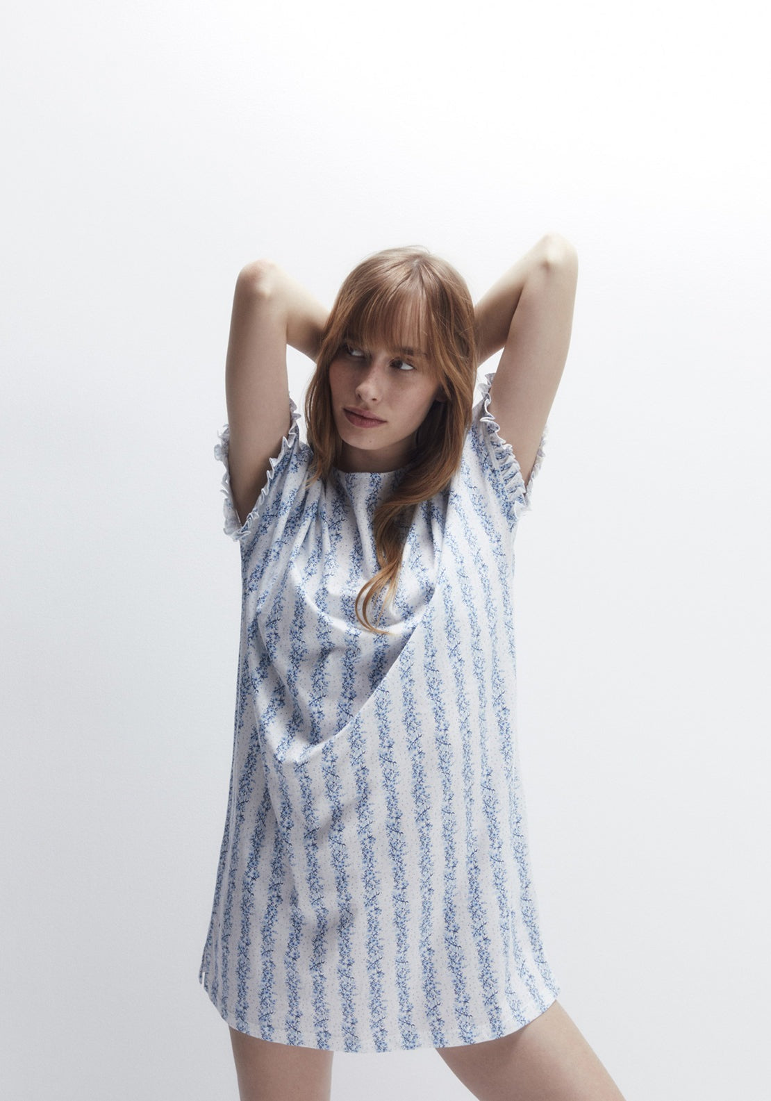 Sfera Little flowers nightdress - Blue Light 2 Shaws Department Stores
