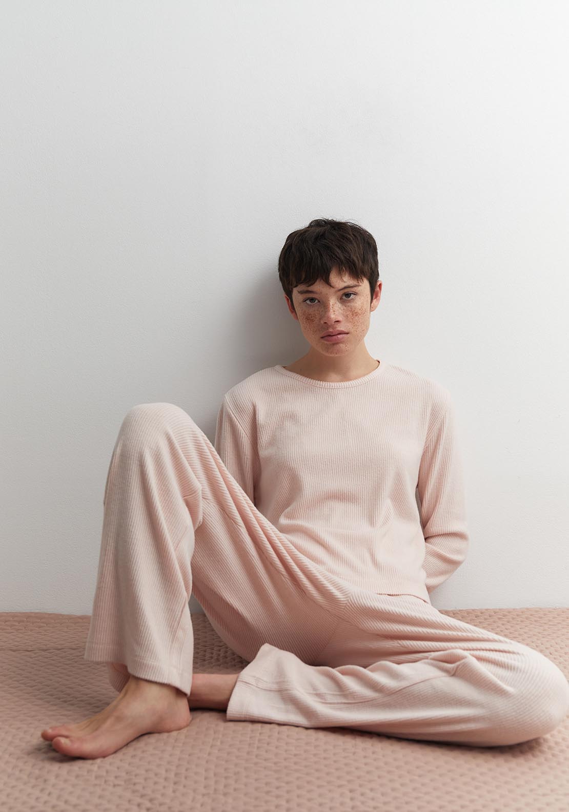 Sfera Wide-rib top - Pink 3 Shaws Department Stores
