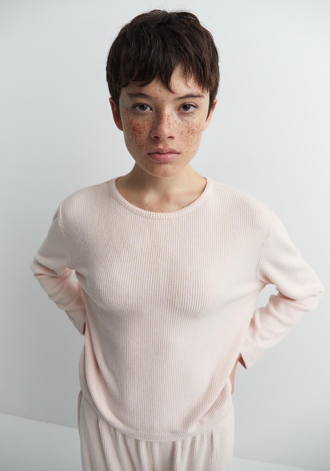 Sfera Wide-rib top - Pink 4 Shaws Department Stores