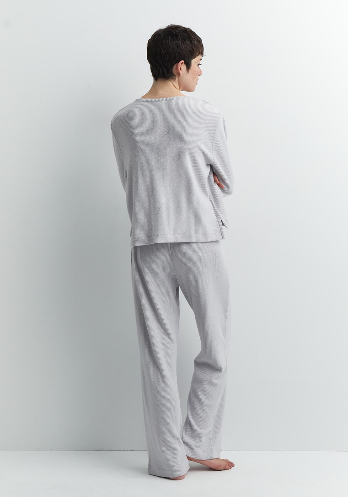 Sfera Wide-rib top - Grey 4 Shaws Department Stores