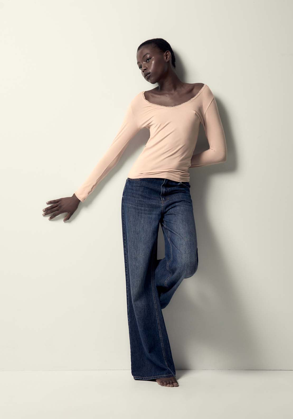 Microfibre T-Shirt - Nude