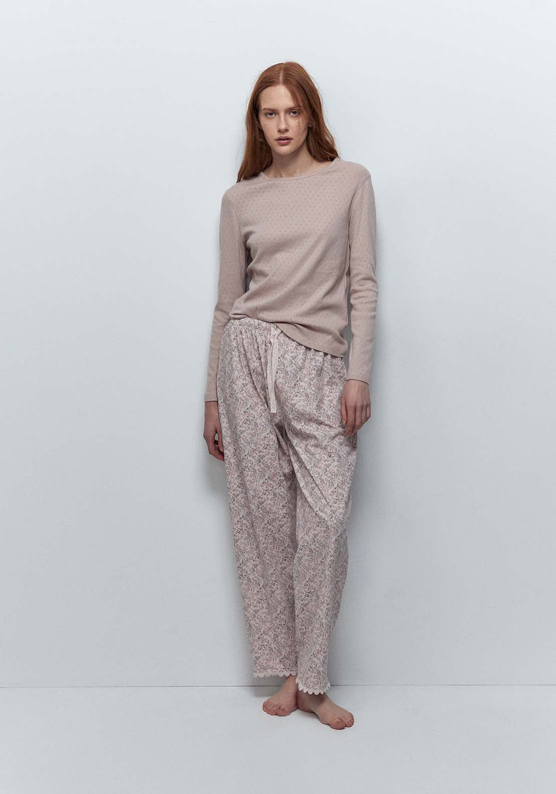 Pointelle T-Shirt - Pink