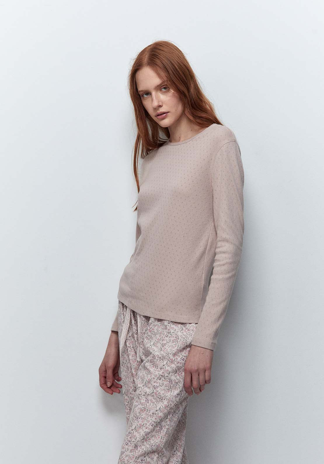 Pointelle T-Shirt - Pink