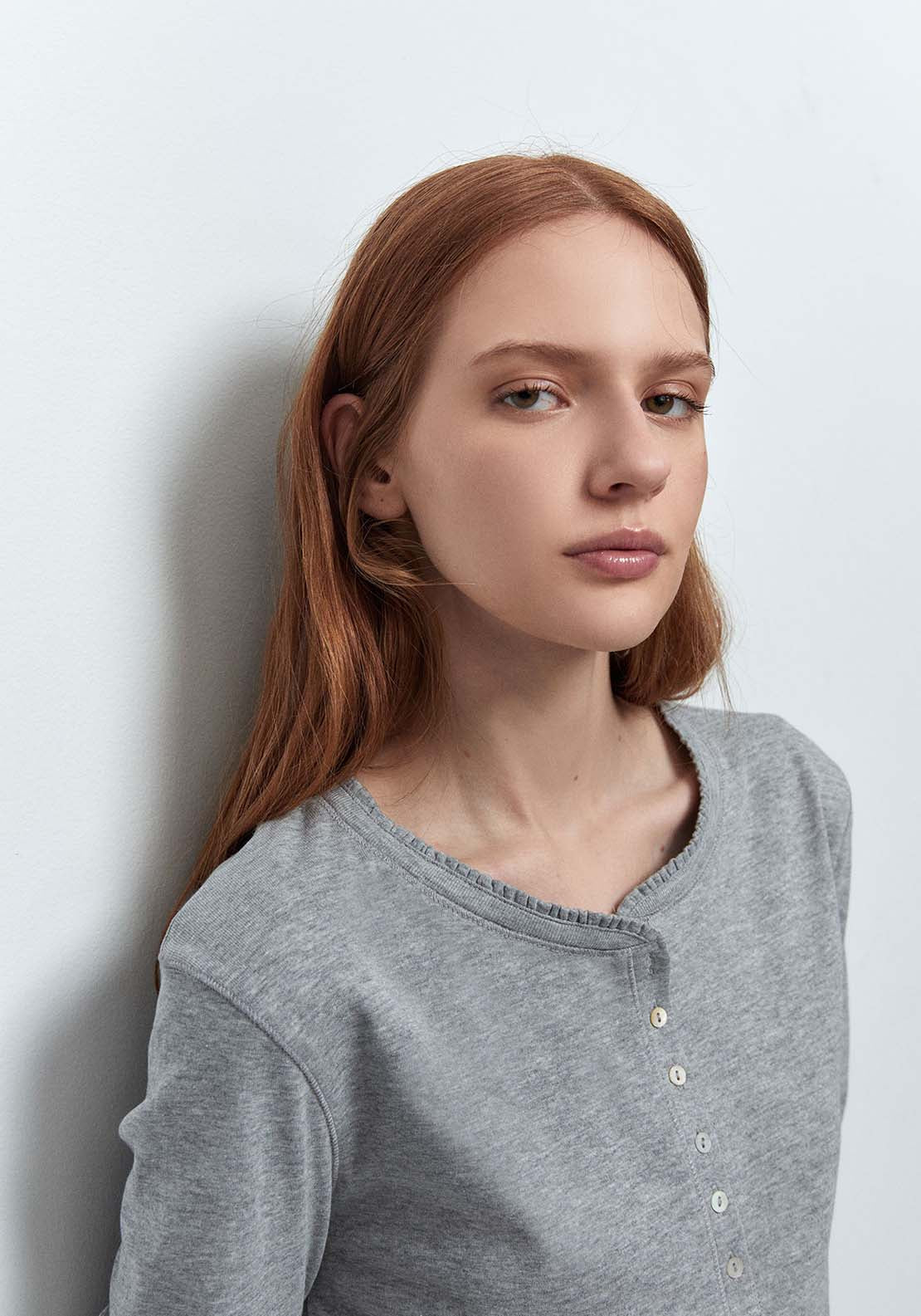 Ribbed T-Shirt - Grey