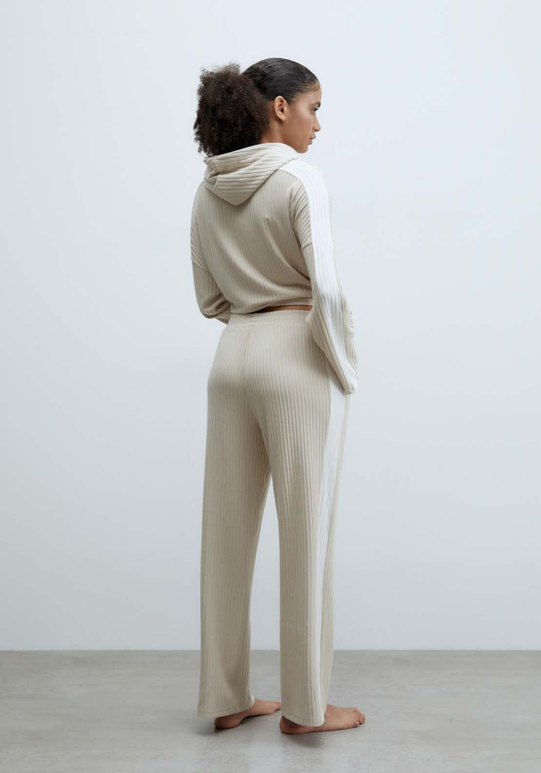 Sfera Ribbed pj trousers - Camel 3 Shaws Department Stores