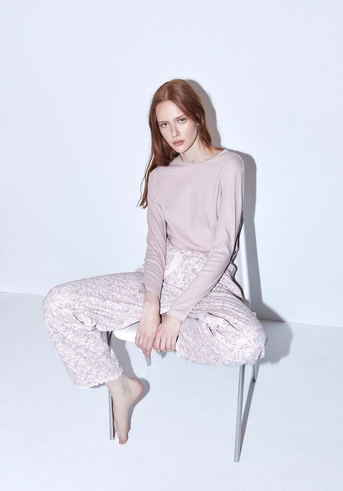 Floral Pyjama Bottoms - Pink