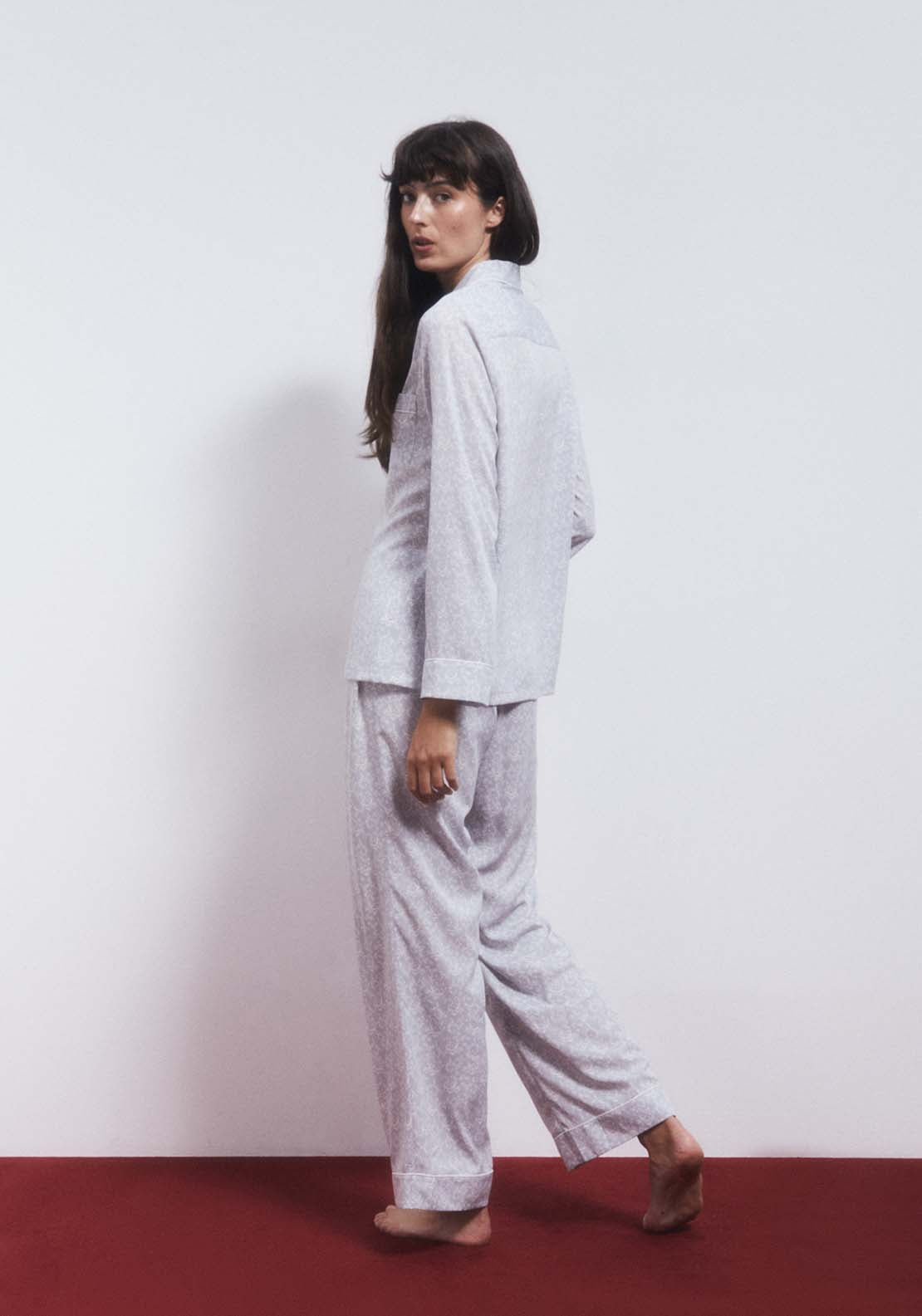 Sfera Paisley Pyjamas - Grey 4 Shaws Department Stores