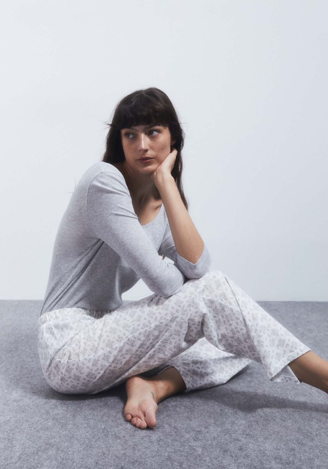 Sfera Bouquets Pyjamas - Grey 7 Shaws Department Stores