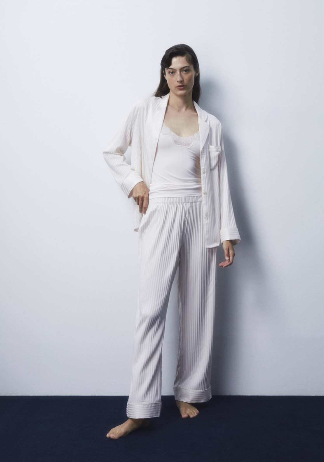Sfera Rib-Knit Pyjamas - Bone 7 Shaws Department Stores