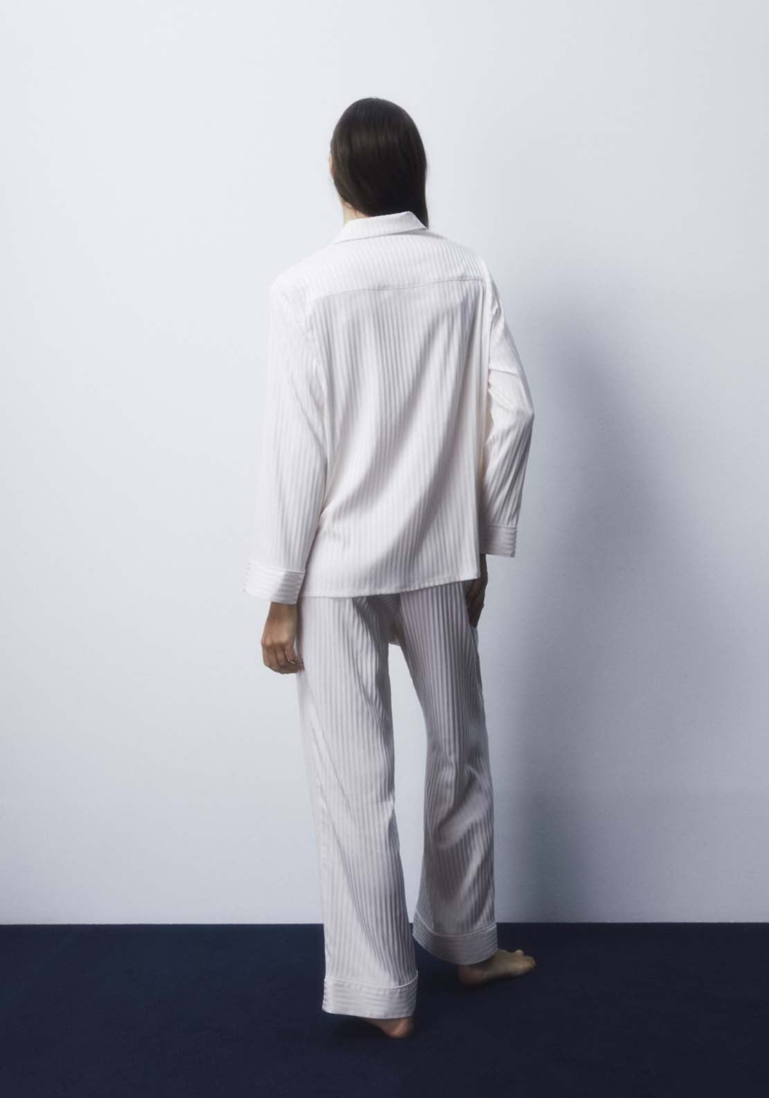Sfera Rib-Knit Pyjamas - Bone 5 Shaws Department Stores