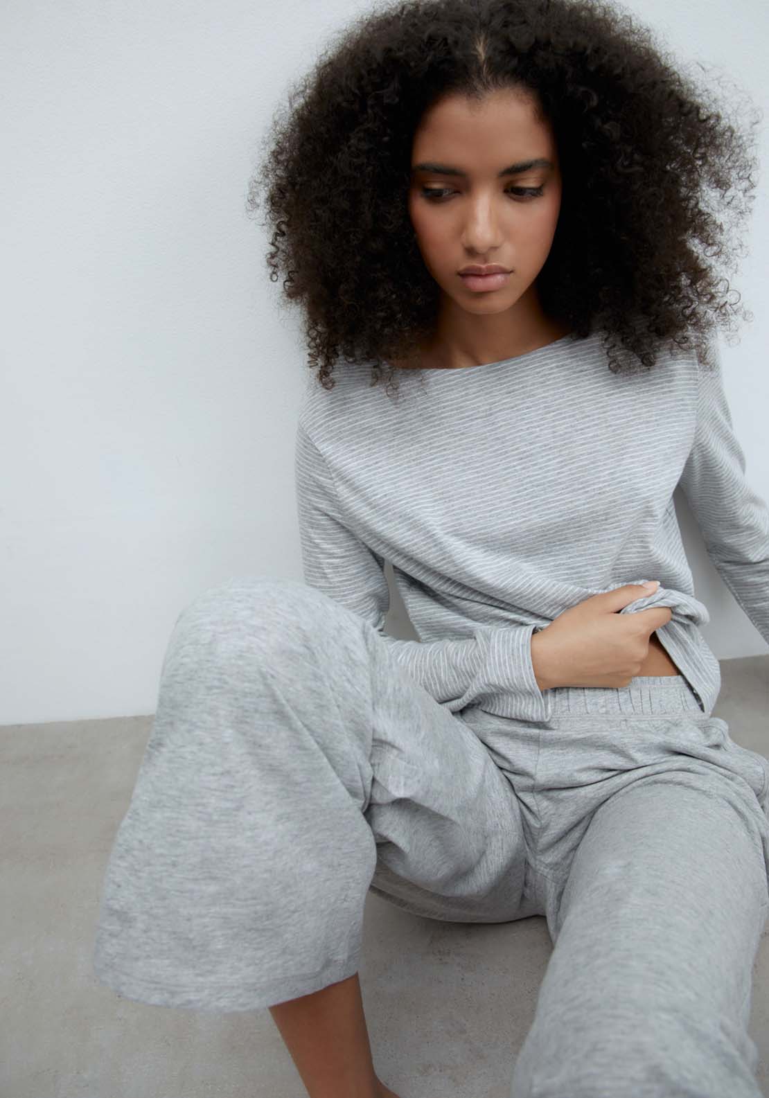 Sfera Stripes Pyjamas - Grey 4 Shaws Department Stores