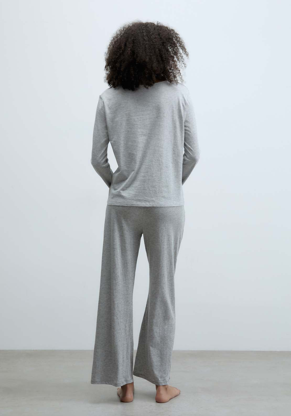 Sfera Stripes Pyjamas - Grey 5 Shaws Department Stores