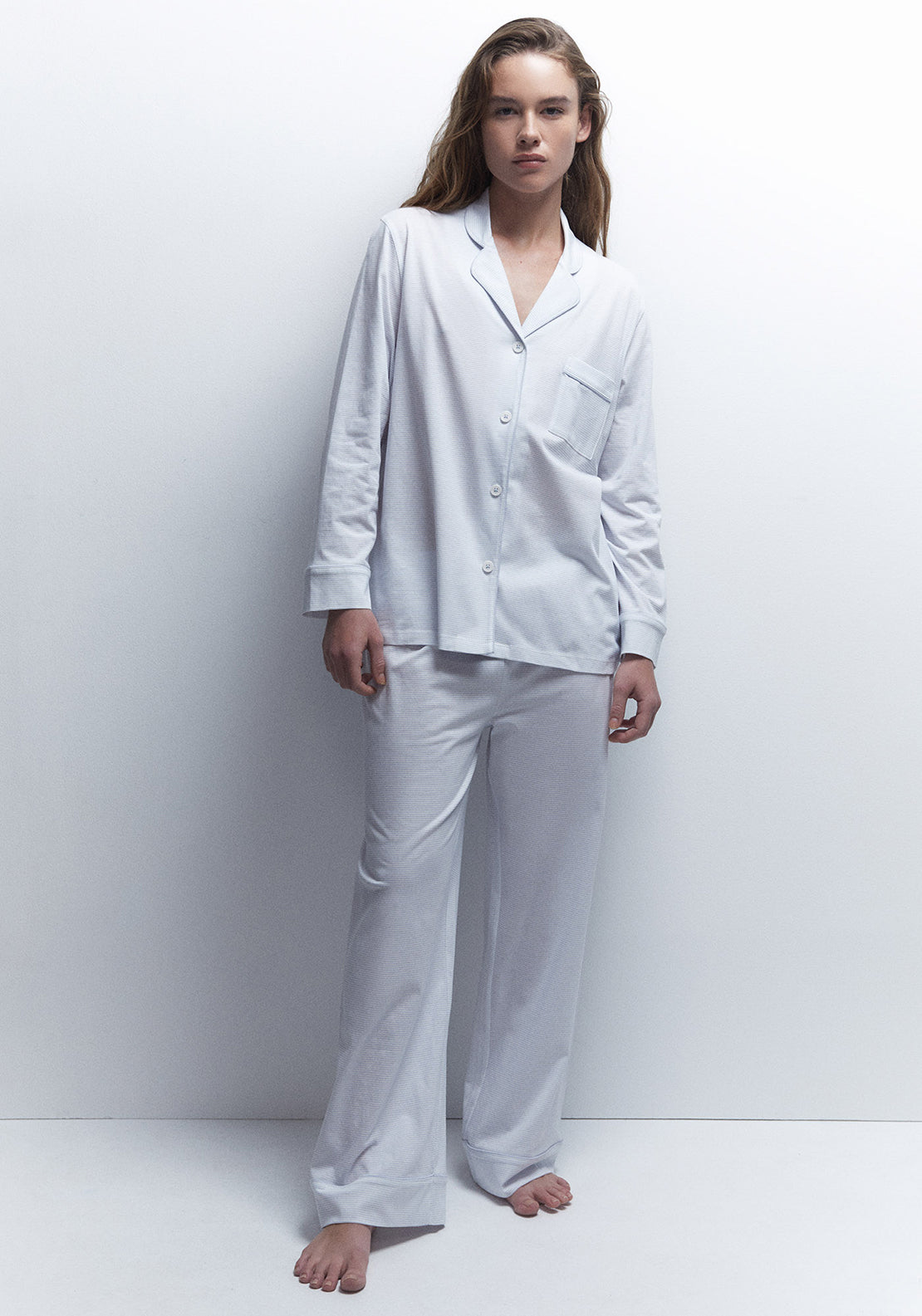 Sfera Striped pyjama set - Blue Light 1 Shaws Department Stores