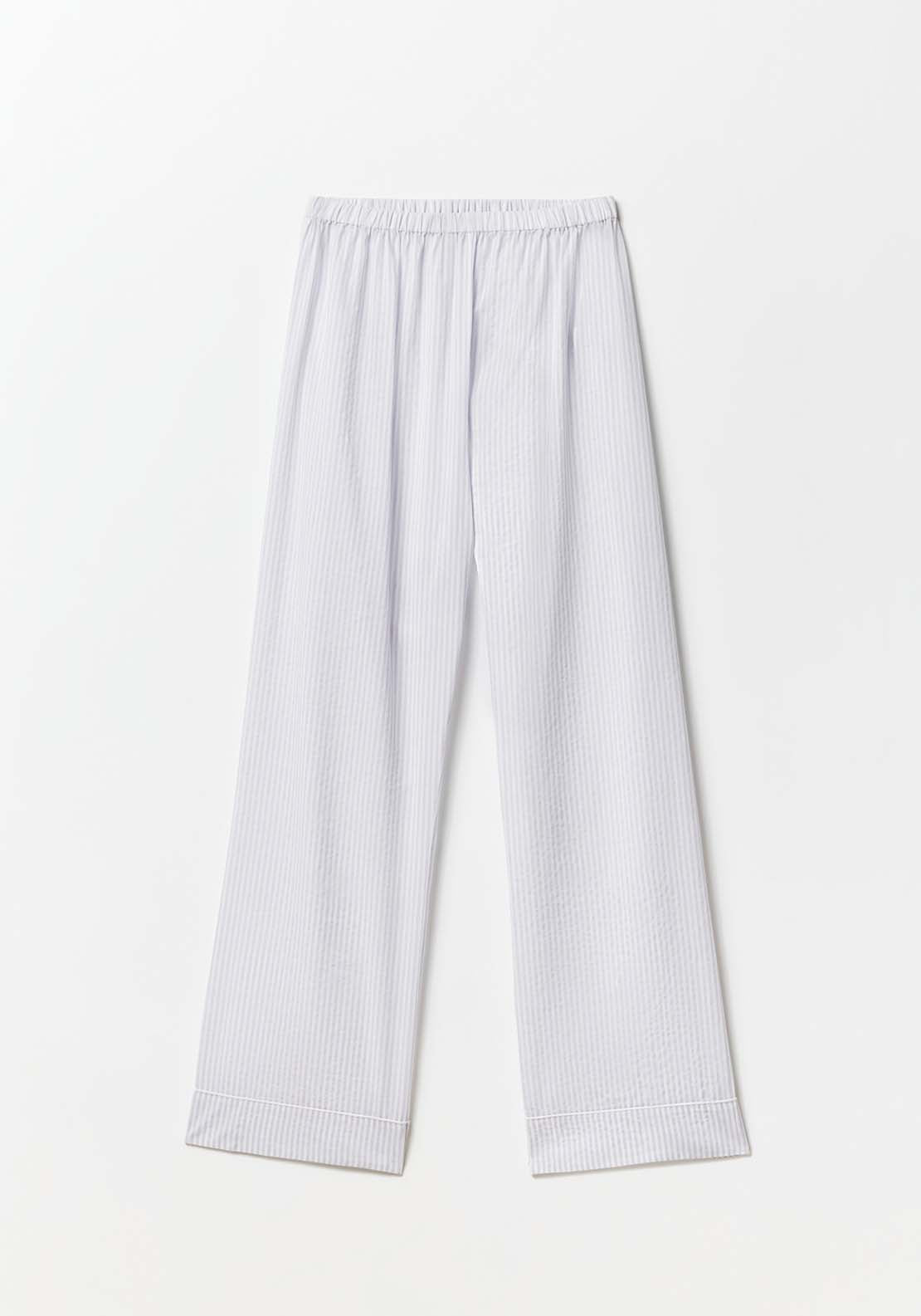 Sfera Striped Pyjama Set - Lilac 7 Shaws Department Stores