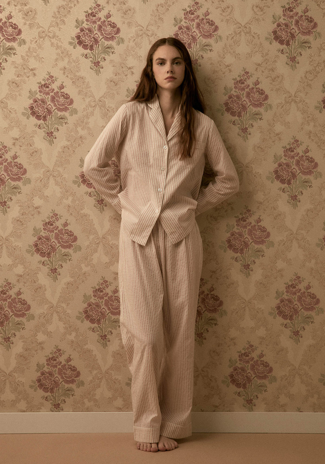Sfera Stripes pyjama set - Pink Light 1 Shaws Department Stores
