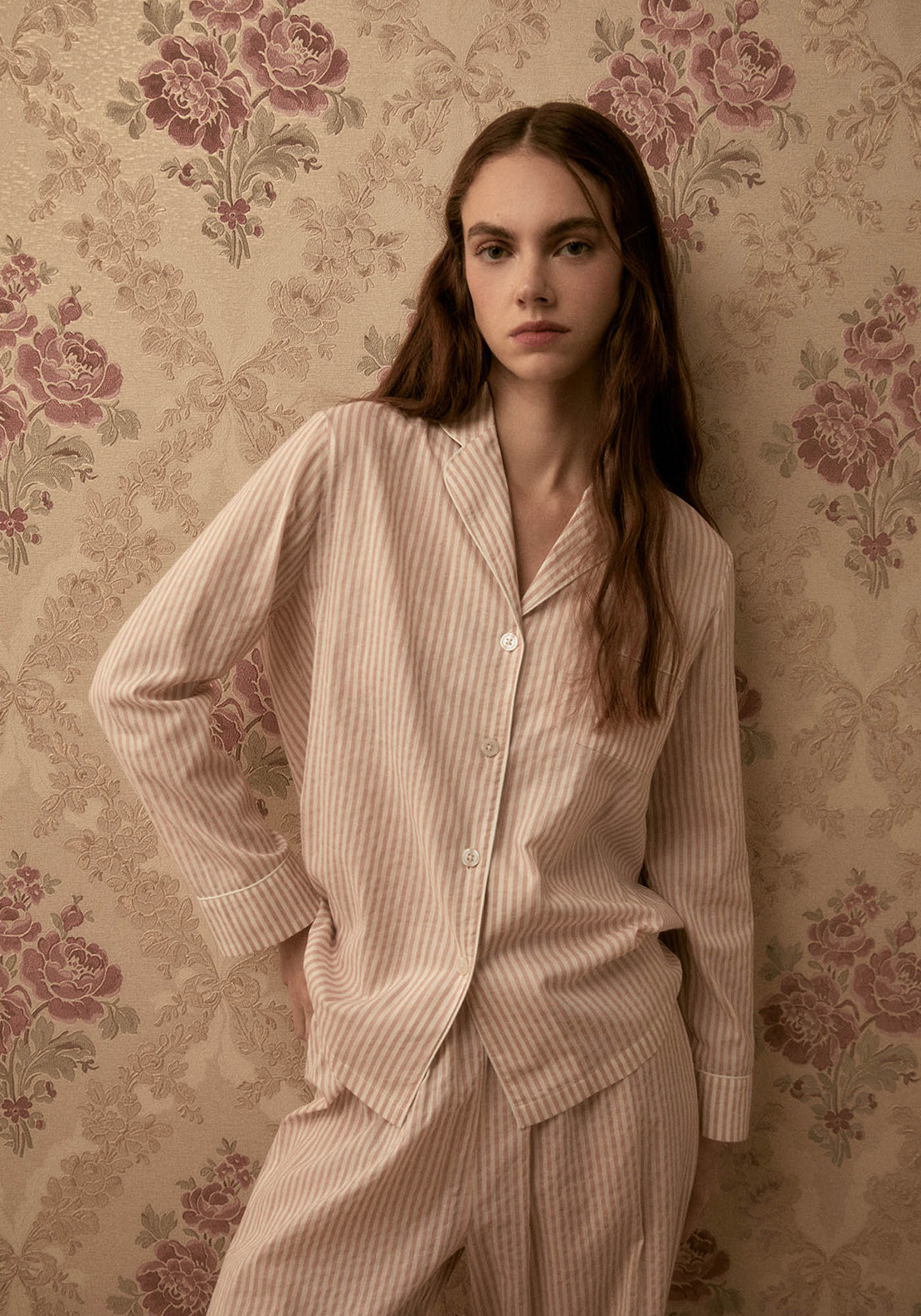 Sfera Stripes pyjama set - Pink Light 2 Shaws Department Stores