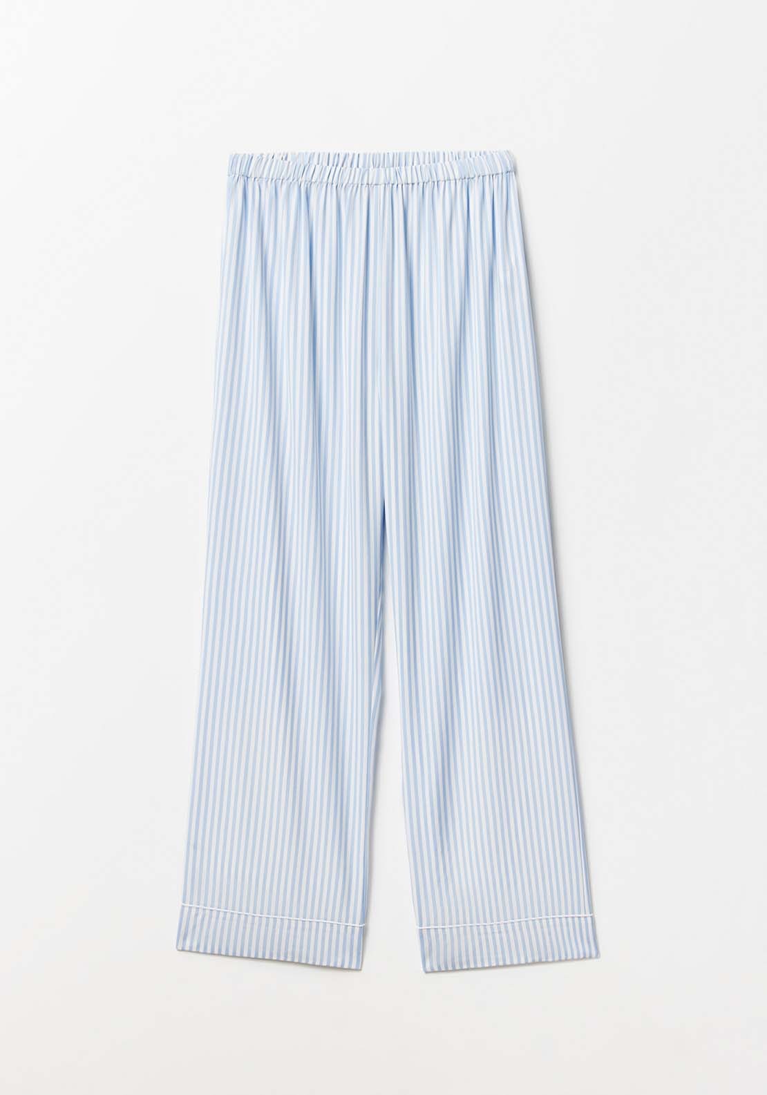 Sfera Striped Pyjama Set - Blue Light 2 Shaws Department Stores