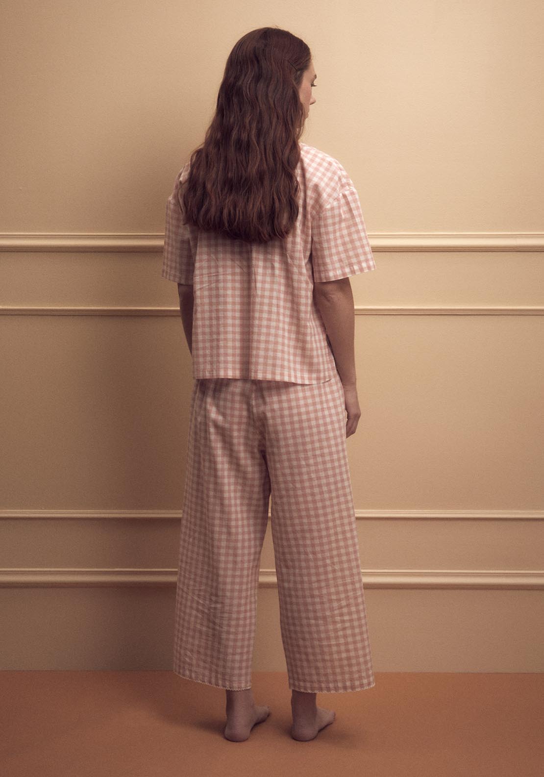 Sfera Gingham Pyjamas - Pink Light 6 Shaws Department Stores