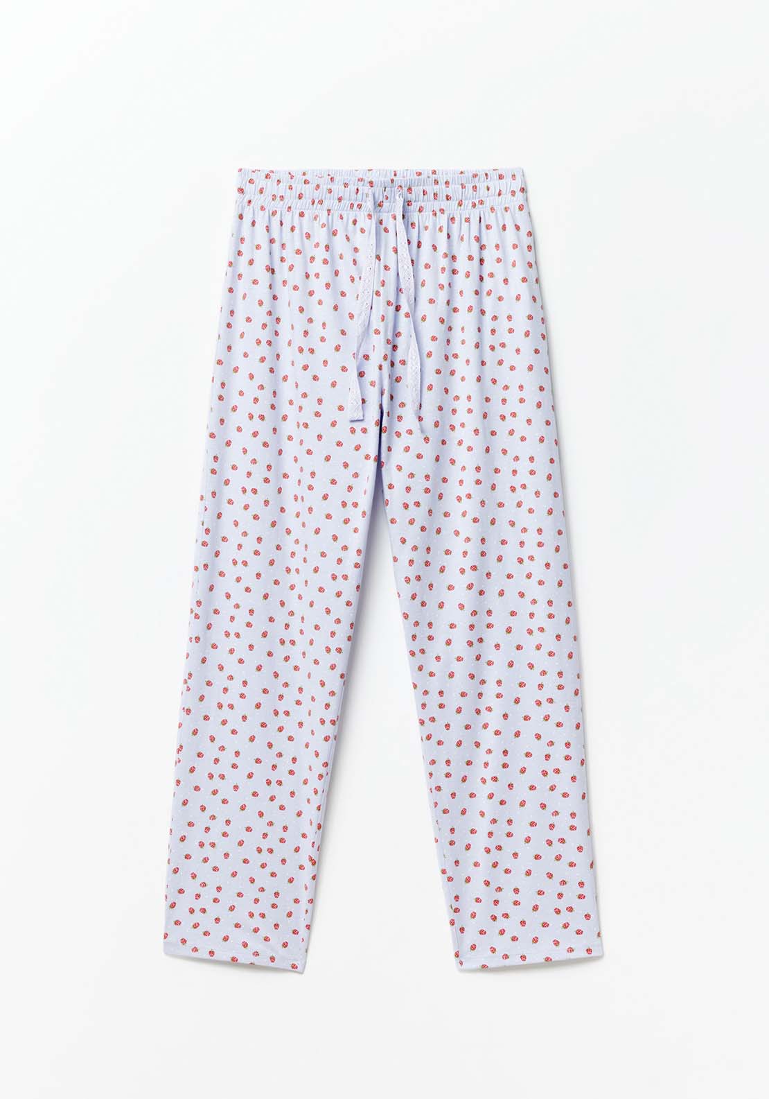 Sfera Strawberry Pyjama Set - Blue Light 2 Shaws Department Stores