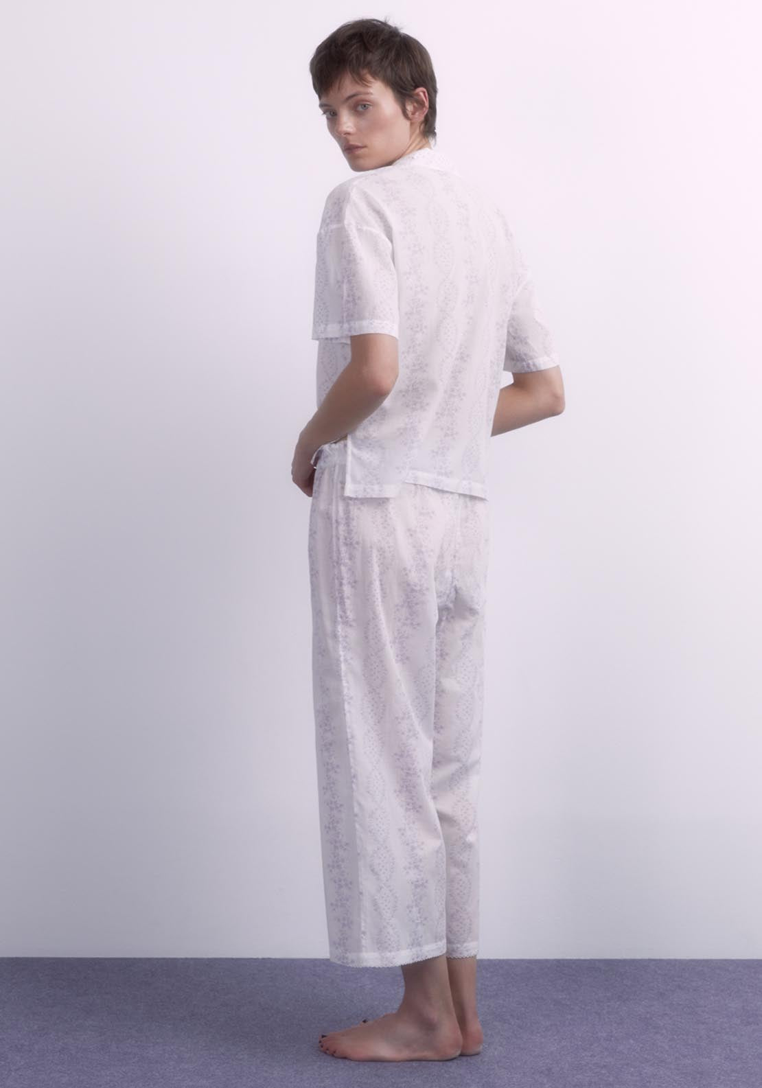 Sfera Printed Pyjama Bottom - Lilac 5 Shaws Department Stores
