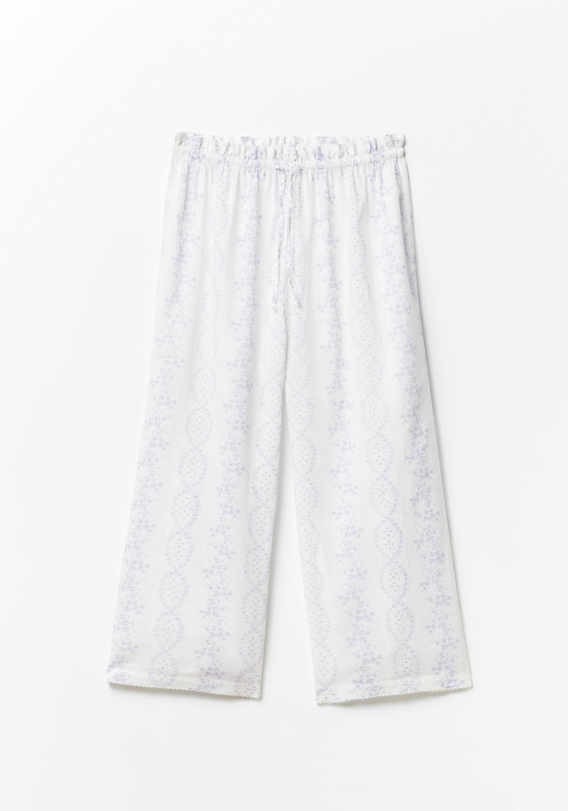 Sfera Printed Pyjama Bottom - Lilac 7 Shaws Department Stores