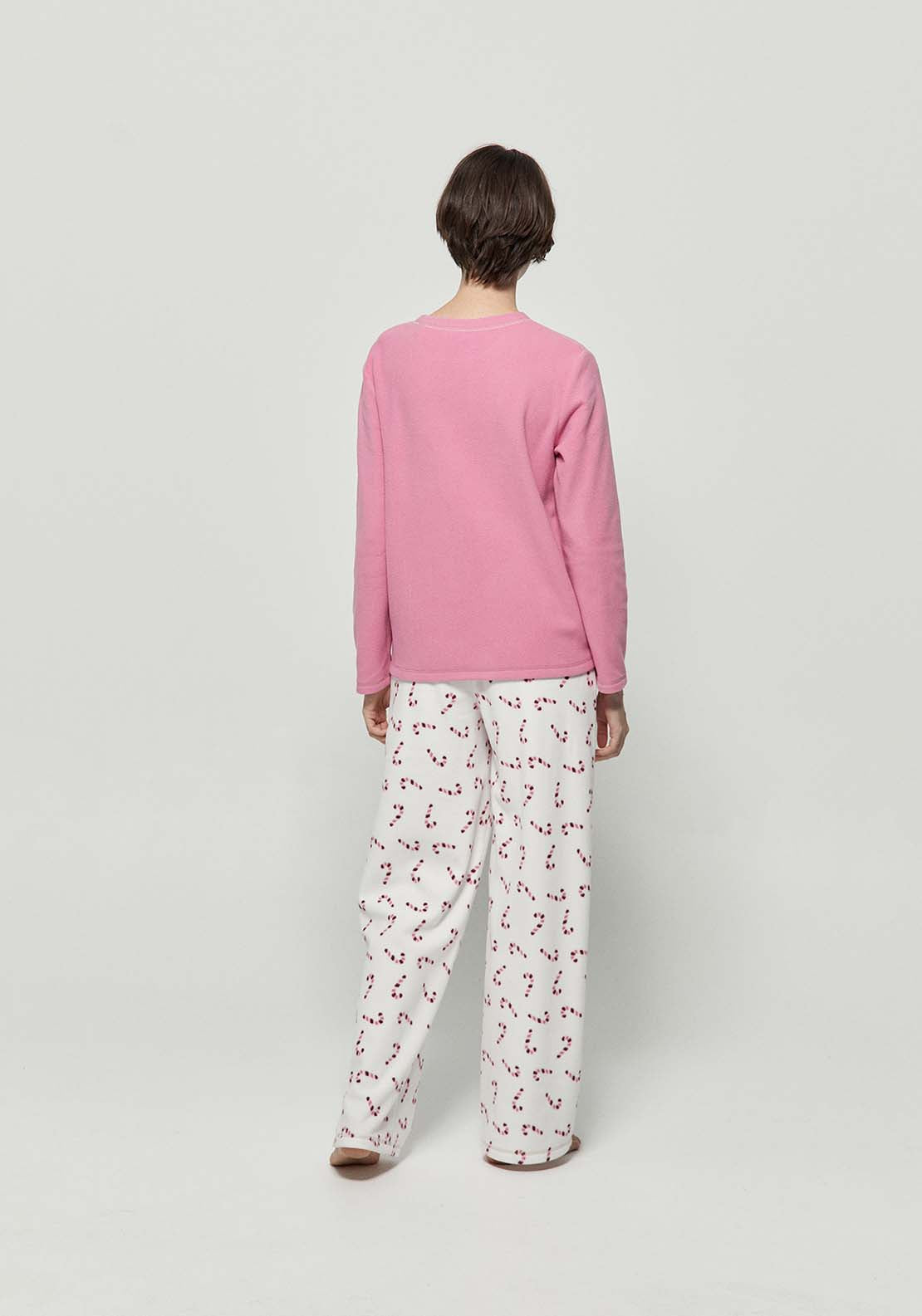 Kitten Fleece Pyjamas - Pink