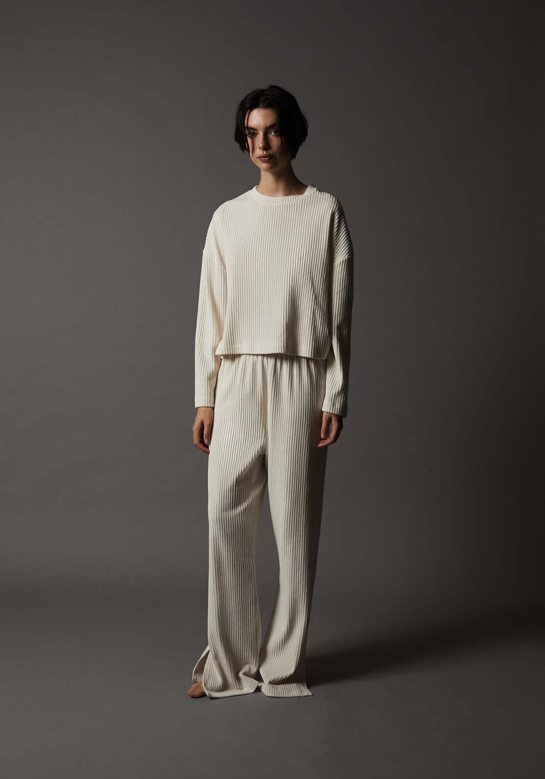 Corduroy Set - White