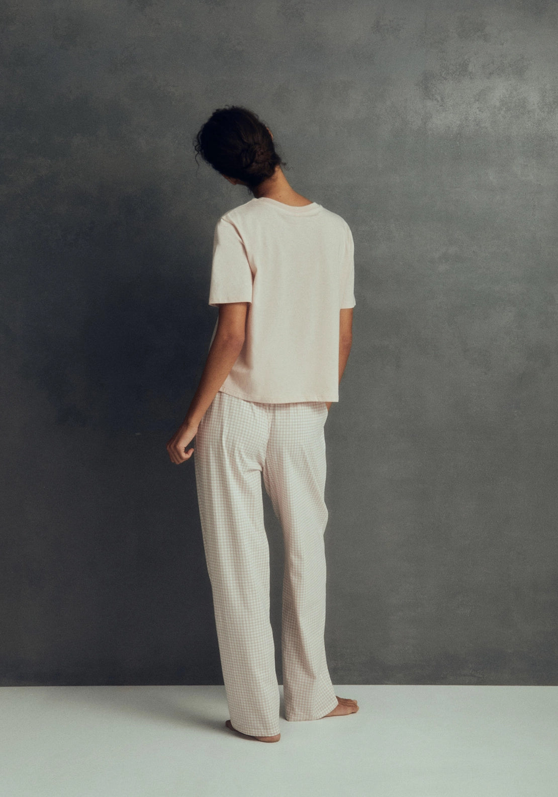 Pocket Detail Pyjama Set - Pink Pale