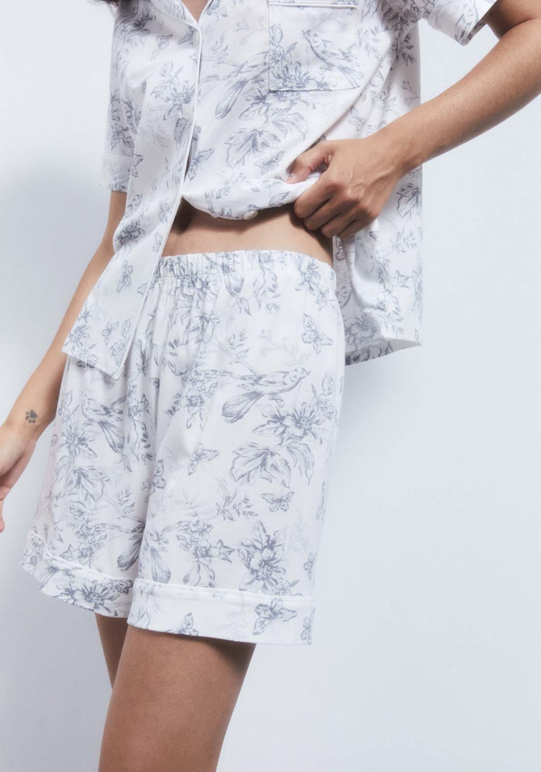 Sfera Printed Pyjamas - Grey 4 Shaws Department Stores