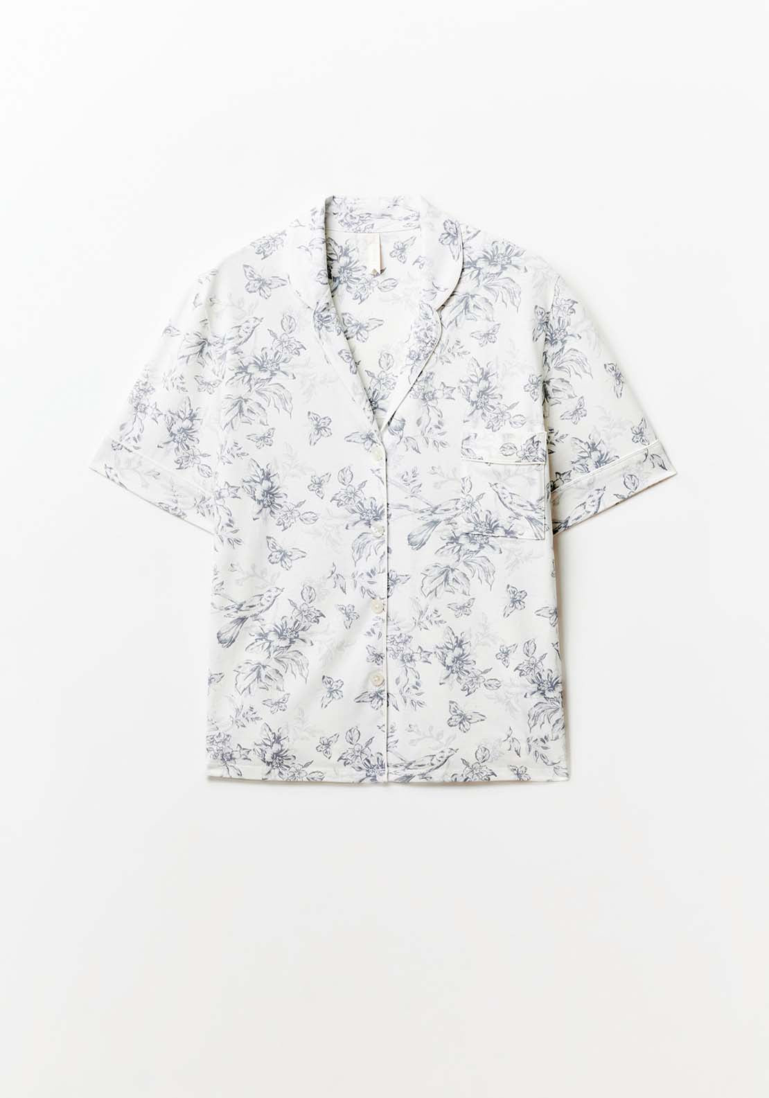 Sfera Printed Pyjamas - Grey 2 Shaws Department Stores