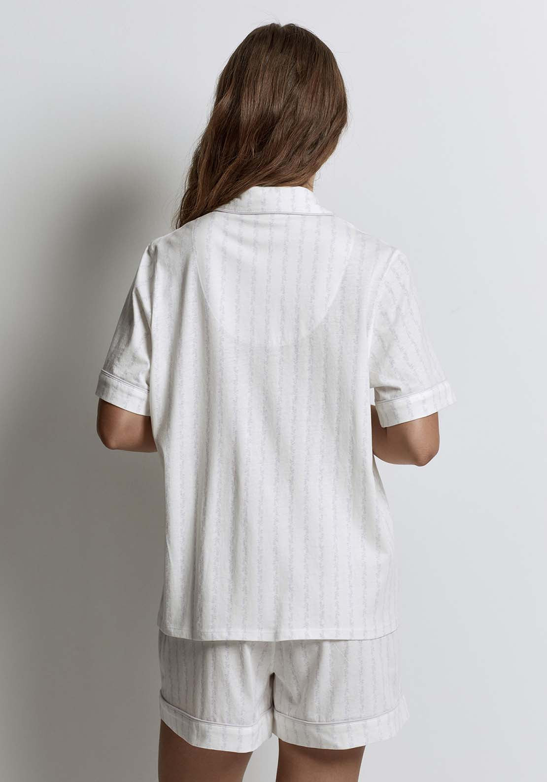 Sfera Stripes And Bouquets Pyjamas - Lilac 2 Shaws Department Stores