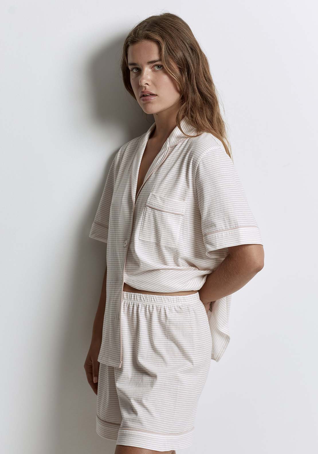 Sfera Horizontal Stripe Pyjamas - Pink 3 Shaws Department Stores
