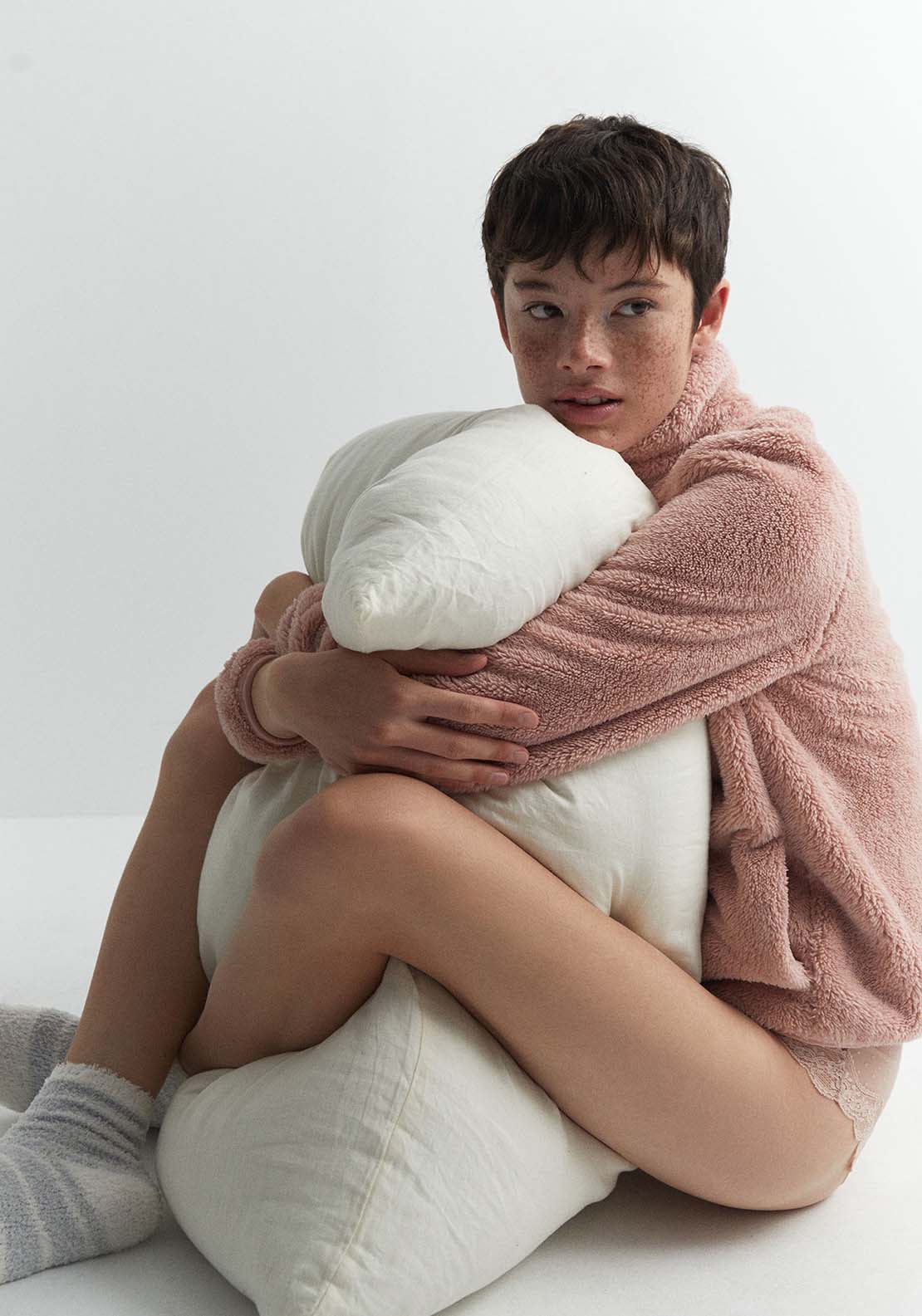 Sfera Plain polar fleece jacket - Pink 5 Shaws Department Stores