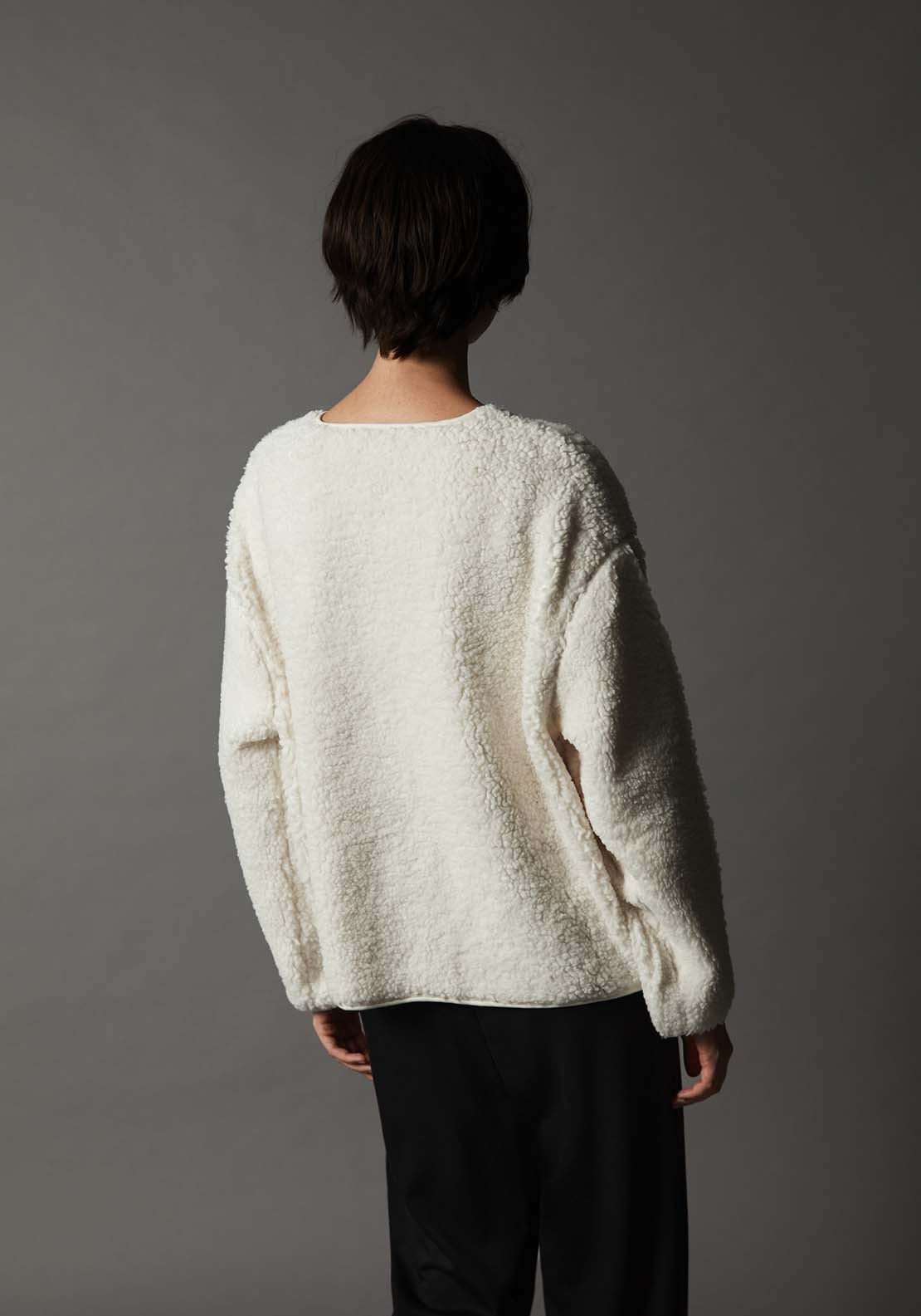 Bomber Fleece Jacket - White