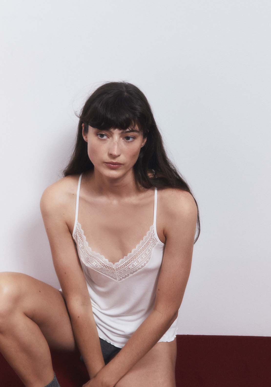 Sfera Lace Halteneck Top - White 5 Shaws Department Stores