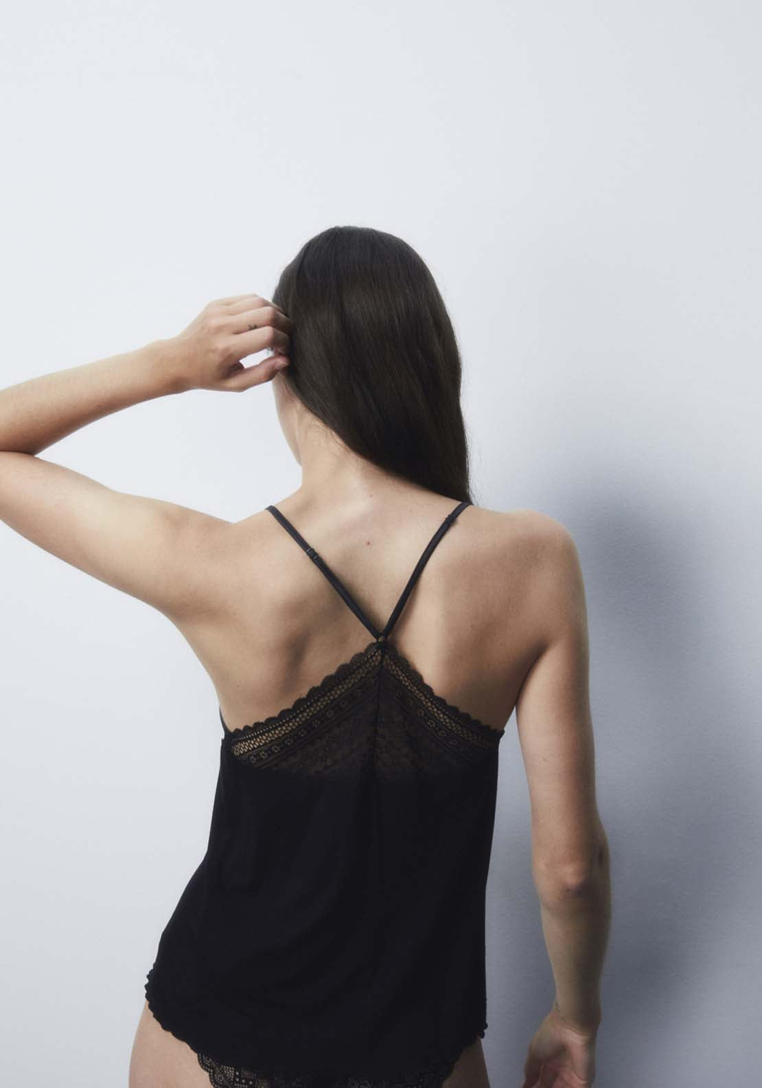 Sfera Lace Halteneck Top - Black 4 Shaws Department Stores