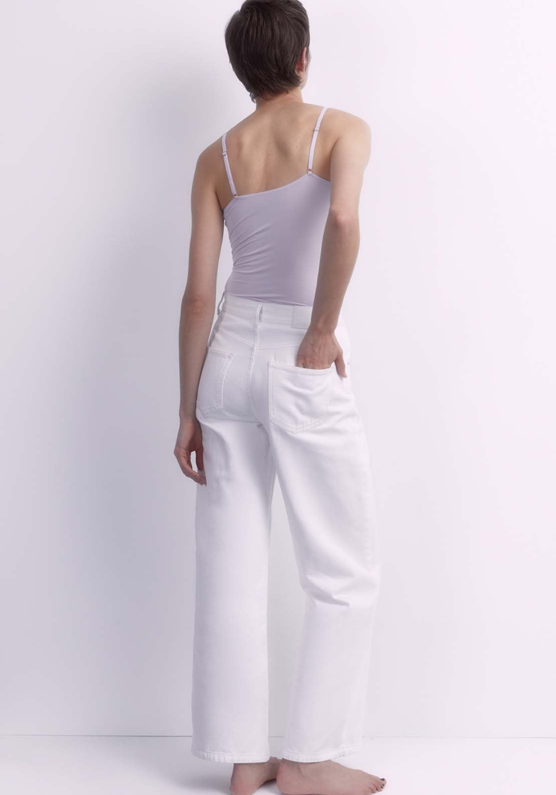 Sfera Plain Lace T-Shirt - Lilac 2 Shaws Department Stores