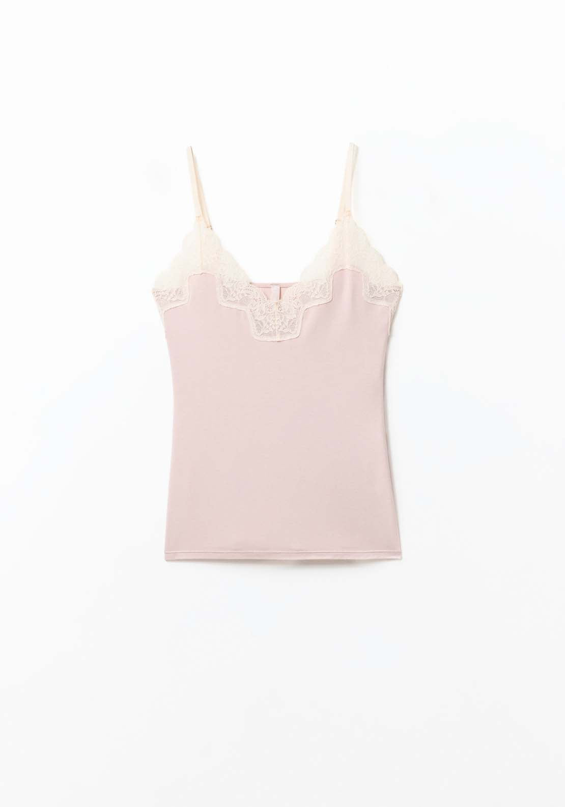 Sfera Plain Lace T-Shirt - Light 4 Shaws Department Stores