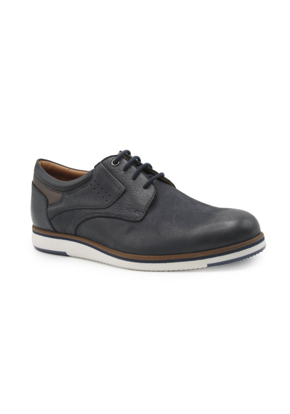 Dubarry White Sole Casual Lace Up Shoe - Navy 2 Shaws Department Stores